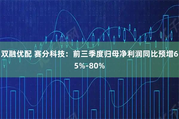 双融优配 赛分科技：前三季度归母净利润同比预增65%-80%