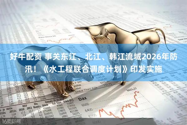 好牛配资 事关东江、北江、韩江流域2026年防汛！《水工程联合调度计划》印发实施